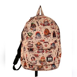 Loungefly StarWars Tattoo Backpack Leia Yoda Chewbacca R2-D2 C3PO Darth Vader